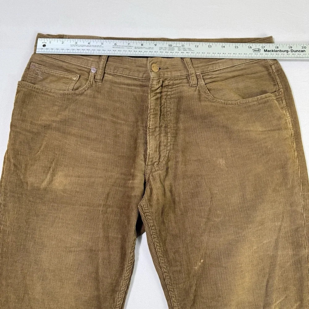 Polo Ralph‎ Lauren Pants Men's 34x30 Brown Corduroy The Hampton Straight Preppy